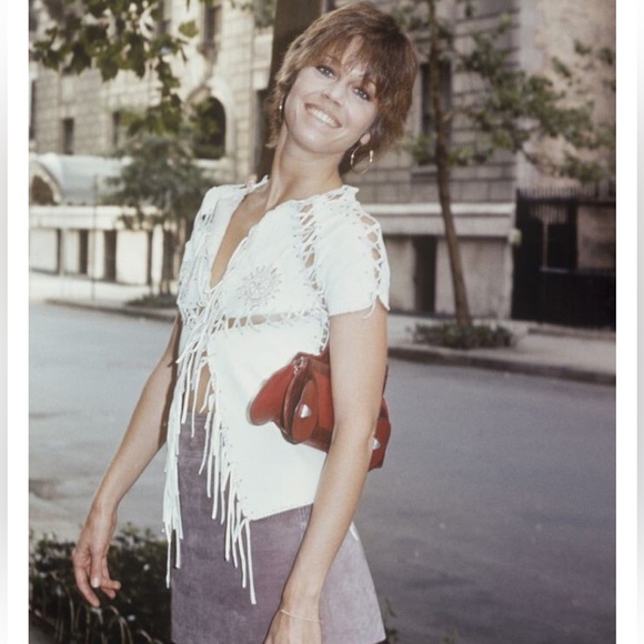 199. Charming Charlie Rain Crocheted Top in Black with White, Size Medium - Picture 15 of 16